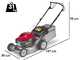 Honda HRG 466 SK - Rasaerba a scoppio trazionato - Gamma Izy - 2 in 1 - Taglio 46 cm