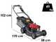 Honda HRH 536 HX - Tagliaerba a scoppio trazionato - Honda GXV 160 - Taglio 53 cm