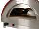 OUTLET - PICCOLI DIFETTI ESTETICI - Forno a gas per pizza da esterno Rosso - per 1 pizza