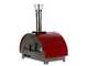 OUTLET - PICCOLI DIFETTI ESTETICI - Forno a gas per pizza da esterno Rosso - per 1 pizza