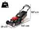 Honda HRX 537 VY - Tagliaerba a scoppio trazionato - Honda GCVx 200 - Taglio 53 cm