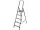 Facal Golden , 5 gradini, 1.64 mt - Scalandrino in alluminio con cavalletto