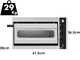 Prismafood SMALL BASIC ALTO 1/40 VETRO 2T - Forno elettrico per pizza - 2 Teromostati