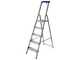 Facal Maxi GM/5M, 5 gradini, 1.66 m - Scalandrino in alluminio con cavalletto - Altezza stimata operativa 2.95 m