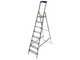 Facal Maxi GM/8M, 8 gradini, 2.32 m - Scalandrino in alluminio con cavalletto - Altezza stimata operativa 3.61 m