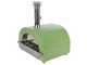 Clementi Gold - Forno a legna per pizza da esterno - Camera di cottura 80 x 60 - 4 pizze - Verde