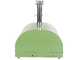 Clementi Gold - Forno a legna per pizza da esterno - Camera di cottura 80 x 60 - 4 pizze - Verde