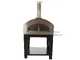 OUTLET - DIFETTI ESTETICI - Rossofuoco Nonna Luisa Rosso - Forno a legna da esterno con carrello