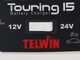 Telwin Touring 15 - Caricabatterie e mantenitore - batterie da 12 e 24 V - segnalazione a Led della carica