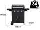 Campingaz 3 Compact EXS Dualgas - Barbecue a gas e metano
