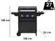 Campingaz Compact 3 LS Dualgas - Barbecue a gas e metano