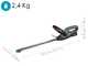 Gardena EasyCut 45/18V P4A - Tagliasiepi a batteria 18V / 2Ah - Lama da 45 cm
