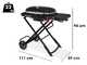 Weber Traveler 1501745 - Barbecue a gas portatile - Carrello di supporto nero