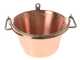 OUTLET - PICCOLI DIFETTI ESTETICI - NuovaFac Cuoca Automatica - Paiolo a induzione in rame elettrico martellato per polenta base piana 4L - 5W