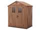 OUTLET - PICCOLI DIFETTI ESTETICI - Keter Darwin marrone - Casetta da giardino - Con finestre frontali - 190x122x221 cm