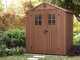 OUTLET - PICCOLI DIFETTI ESTETICI - Keter Darwin marrone - Casetta da giardino - Con finestre frontali - 190x122x221 cm