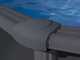 Gre Anthracite Ovale 730x375x132 cm - Piscina fuori terra in acciaio