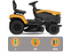 Stiga Tornado 5108e - Kit Trattorino tagliaerba + 2 moduli batteria ePower Pro 56V/40Ah - Scarico laterale e mulching
