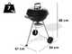 Weber Compact Kettle 47 1502054 - Barbecue a carbone - Diametro griglia 47cm