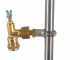 Coppia aste inox irrorazione con getti a farfalla in ottone 5+5