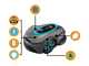 Gardena Smart SILENO Sense 400 - Robot tagliaerba - Gestione con Gardena Smart App - Senza impianto