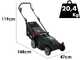 Bosch Rotak18V2-43 - Tagliaerba a batteria - 2X18V/4Ah - Taglio 43 cm