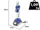 BullMach DIVIANE 25 - Forbice elettrica a batteria + Asta telescopica 130-200 cm - 2x21V 2Ah