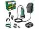 Bosch GardenPump 18V-2000 - Pompa sommersa a batteria - 18V 2.5Ah + in omaggio 1 batteria 18V 2.5Ah e caricatore