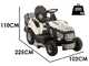 Blackstone FALCON 98-170 RM - Trattorino tagliaerba con cambio meccanico - Cesto di raccolta - Mulching