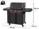 Weber Genesis E-330WR Stealth - Barbecue a gas - Con girarrosto