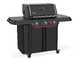Weber Genesis E-330WR Stealth - Barbecue a gas - Con girarrosto