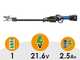 VESCO X37AF - Forbice elettrica su asta a batteria - 90 cm - 2x 21.6V 2.5Ah