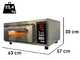 Pizza party Tentazione MAX GT3 - Forno elettrico per pizza - Piano cottura in cordierite - 2800 W
