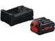 Bosch Professional GHE 18V-50 - Tagliasiepi a batteria 18V/5.5Ah - Nuovo caricatore GAL 12V/18V-80 PRO