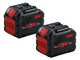Bosch Professional GRA 18V2-46 - Tagliaerba a batteria - 2x18V 12Ah - Taglio 46 cm - Nuovo caricatore GAL 12V/18V-80 PRO