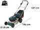 Bosch Professional GRA 18V2-46 - Tagliaerba a batteria - 2x18V 12Ah - Taglio 46 cm - Nuovo caricatore GAL 12V/18V-80 PRO
