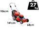 Efco LRi 48 P - Tagliaerba a batteria 40V - Taglio 46 cm - SENZA BATTERIA E CARICABATTERIA