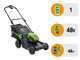 Greenworks GD48LM41II - Tagliaerba a batteria - 48V/4Ah - Taglio 41 cm