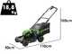 Greenworks GD48LM41II - Tagliaerba a batteria - 48V/4Ah - Taglio 41 cm