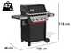 Weber Spirit EX-425 - Barbecue a gas - Ripiano lateriale pieghevole