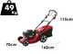 Marina Systems AGRI 55 SKW 3V - Rasaerba a scoppio trazionato - Motore Kawasaki FJ180V