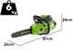 Greenworks CS40O6 - Motosega a batteria 60V 4Ah - Lama da 40cm