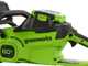 Greenworks CS40O6 - Motosega a batteria 60V 4Ah - Lama da 40cm