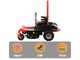 GeoTech ZTM 107-200 - Trattorino rasaerba professionale a raggio zero - Scarico laterale - Motore 546cc
