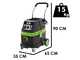 Ribimex Aspirix 40M - Bidone aspira liquidi e solidi - 40 L - 1600W