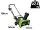 Greenworks GD60ST - Spazzaneve a batteria - 60V 4Ah