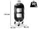 Napoleon Apollo 18 - Barbecue affumicatore a carbone