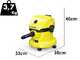 Karcher WD 2-18 - Bidone aspiratutto - Fusto 12 l - 18V 2,5Ah