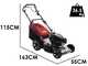Marina Systems MX 55 SH 3V - Rasaerba a scoppio trazionato - Motore Honda GCVx 200 - Acciaio INOX