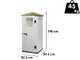 OUTLET - PICCOLI DIFETTI ESTETICI - Garofalo Tuscany Evo 80 Pagoda - Casetta porta attrezzi - Con finestra - 82.5x82.5x198 cm